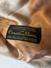 Vtg Tissavel Of France Country Pacer Faux Fur Coat Size Med Imported 1970s