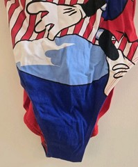 Vintage Disney Mickeys Workout Wear Minnie Mouse Bodysuit Swimsuit American Flag