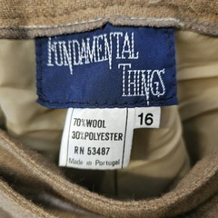 2 Vintage Pants Size 16, Wool and Polyester Slacks