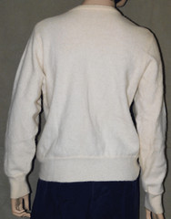 Vintage Cream Pattern Sweater, M, L, Argentina Highland Wool, Angora, VERY NICE!