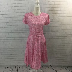 Darian Petites Women’s Dress Fit & Flare Vintage Buttons Removable Sash Size 10P