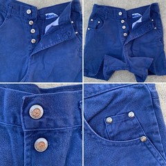 Vintage Two Of Hearts Shorts High Waisted Exposed Button Fly 14 27 1/2” waist