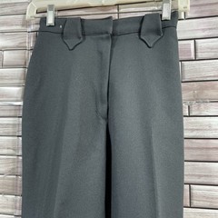 Vintage 60s Panhandle Slim women 23x26x10 slacks Dark Gray Wide Leg high waisted
