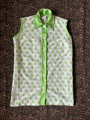 1960s Vintage DeWeese Design Swim and Sun Fashion Top Coverup Womens