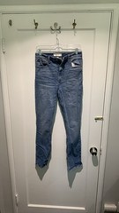 Abercrombie & Fitch Curve Love High Rise Skinny Jeans 27/4R Blue
