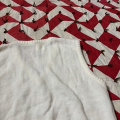 Vintage 1980s Knit Acrylic Sweater Vest Womens As Is Worn Flaws Spring