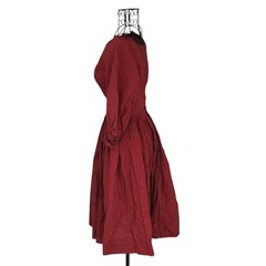Vtg 50s Candy Jones XXS Folk Prairie Peasant Dirndl Midi Day Dress Ditsy Costume