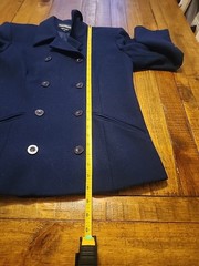 Vintage Maurice Womans M 100% Wool Dark Blue Made In Ukraine