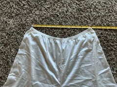 Vintage Lorraine Ivory Lace Sheer Silky Nylon Short Sissy Bloomers Large