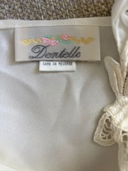 Vintage Dentelle White Night Gown Sz S Sexy Glamorous Lace Bridal USA