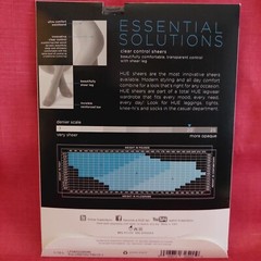 Vintage Pantyhose HUE ESSENTIAL SOLUTIONS Color Almost Black Size 1 BONT1
