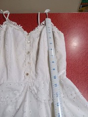VTG Mid-century 1960s 1970s Candi Jones California Eyelet Prairie Maxi Dress XXS