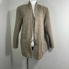 Vintage Mohair Lambswool Coat Bouncle MJ Seattle Retro Lined Shoulder Pads Small