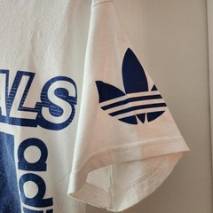 Adidas Small T Shirt Vintage 70s Blue White A10
