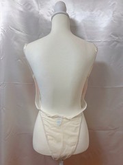 Vintage 1970s 1980s SEARS Pink Satin Lace Teddy Bodysuit Backless Lingerie L
