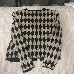 VTG Laurence Kazar Lady Jacket Size XL Gold Black Diamond Silk Beaded NWT