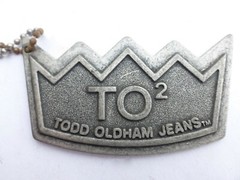 Rare Todd Oldham Key Chain Holder TO2 Crown Logo Signature Design Etched OOAK 