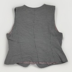 Vintage Tamotsu New York Houndstooth Button Front Vest Size L Fully Lined