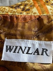 Winlar Maxi Robe Mumu Size M Brown Orange Gold 70’s Mrs. Roper Vintage