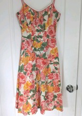Vintage De Weese Design Los Angeles Swim & Sun Retro 70s Tropical Sundress