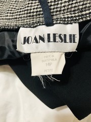 Vintage Joan Leslie Pants Womens 14 P Petite Wool Blend Micro Houndstooth
