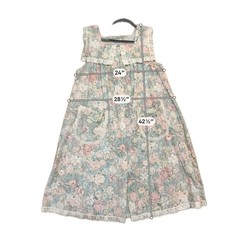 Willow Creek Vintage 2 Pc Prairie Dress Set M Blue Pink Floral Lace Cottagecore
