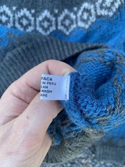 Vintage Alpaca Connection Aztec Tribal 100% Alpaca Knit Sweater