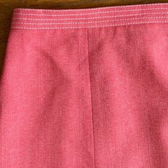 Vintage Pink Woven Skirt Size XL 35″ Waist 1990s Wide Cut 8 Panel