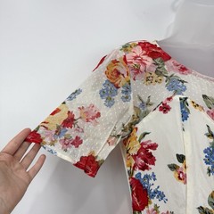 VTG Carole Little Dress Women’s 10 Floral Cottagecore Prairie Maxi Button Front