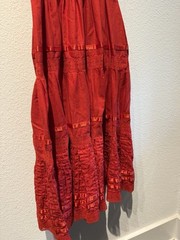 Vintage Girasol Mexican Off The Shoulder Lace & Embroidered Dress Size M Boho