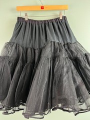 Partners Please! Malco Modes Square Dance Skirt & Blouse Size XL Black VTG