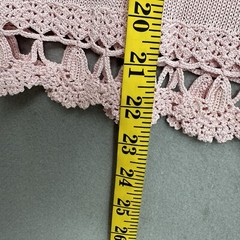 Vintage Lims Sweater Vest Womens Large Floral 3D Appliqué Crochet Knit Pink y2k