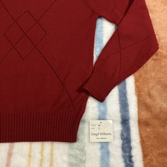 Vtg Lloyd Williams Sweater Womens Small Lambs Wool Argyle Puff Shoulder Vtg 715