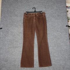 Vintage LEI Corduroy Flare Pants Womens 3 Brown Low Rise Boho 90s Y2K