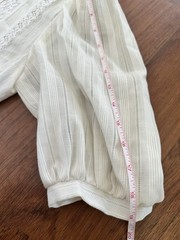 VTG 80s Gunne Sax Jessica San Francisco Ivory Lace High Neck Prairie Dress SMALL