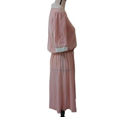 1970s Sears Fashion Place Pink Dress Size 14 W/Collar Career Church Vintage #L12