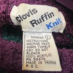 Vintage Clovis Ruffin Knit Textured Sweater – M