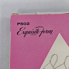 New Vintage Exquisite Form White Bra Style P502 Bullet Bra 34C Cone Bra NIB