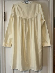 Vintage 1960s Lily of France Butter Yellow Nightgown w/Lace Trim Size Medium