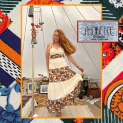 ~*FABULOUS HALTER NECK BOMBSHELL DRESS by SHUBETTE of LONDON Sz UK 12 US 10~*