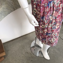 Vintage Jane Schaffhausen Belle France Floral Kneelength Wrap Skirt B SZ 4