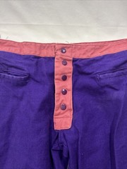 Vintage Purple Pink 2 Tone 70s Button Fly Flared Pants 33×32.5 Disco Hippie
