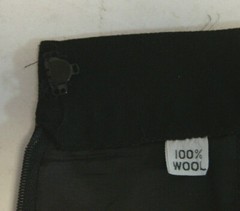 1980s Anne Klein II Womens Skirt Black 14 Wool Pleated Pocket Belt Loop Long Vtg