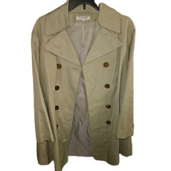 Vtg 70s Aldens Fashions Chicago All Weather Trench Coat Tan Women’s 13/14