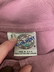 Vintage 80s Club West Cotton Tunic Blouse USA Made Pink Mauve Lagenlook Shirt S