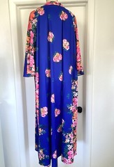 VINTAGE 1970’S 70’s FlowerCore Floral CAFTAN Dress muumuu housecoat Kaftan