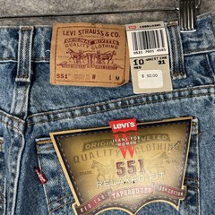 Vintage NOS Womens Levis 551 Jeans Size 28×31 90s USA Relaxed Fit Tapered 10 M