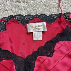 Vintage Victoria’s Secret Gold Label Red Satin Slip Dress Size M