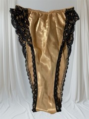 VTG Lucie Anne Panties & TANK 2XS French Cut Gold High Waisted USA B-32 W-28