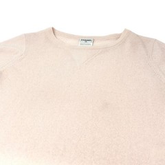 CHANEL Vintage 01A CC Mark Logo Long Sleeve Sweater Top #38 Pink Cashmere Knit